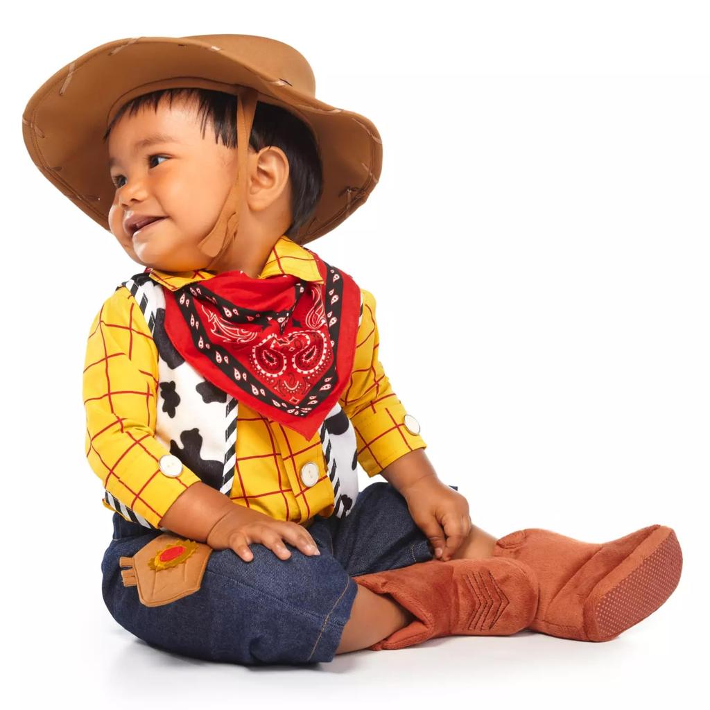 Toy Story Woody Cowboy Kigurumi Costume for Baby Boys, Halloween Costume, US Disney Store (US Size 18-24M, Japan Size 90cm) [Used]