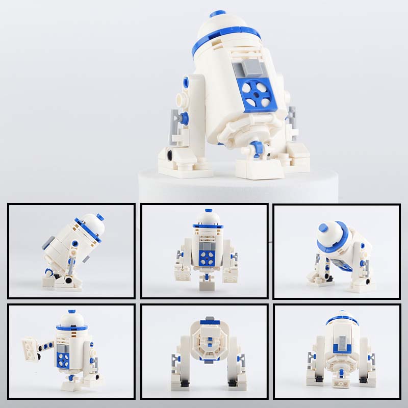 Ungiftiges Weltraumroboter-Bauset - 102 Teile 3D STEM-Spielzeug für Kinder im Alter von 6-12 Jahren R2D2-Stil DIY Pädagogisches Geschenk für Geburtstag Weihnachten