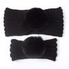 New parent-child autumn and winter warm headscarf set, mother and baby knitted wool headband, girls' headband