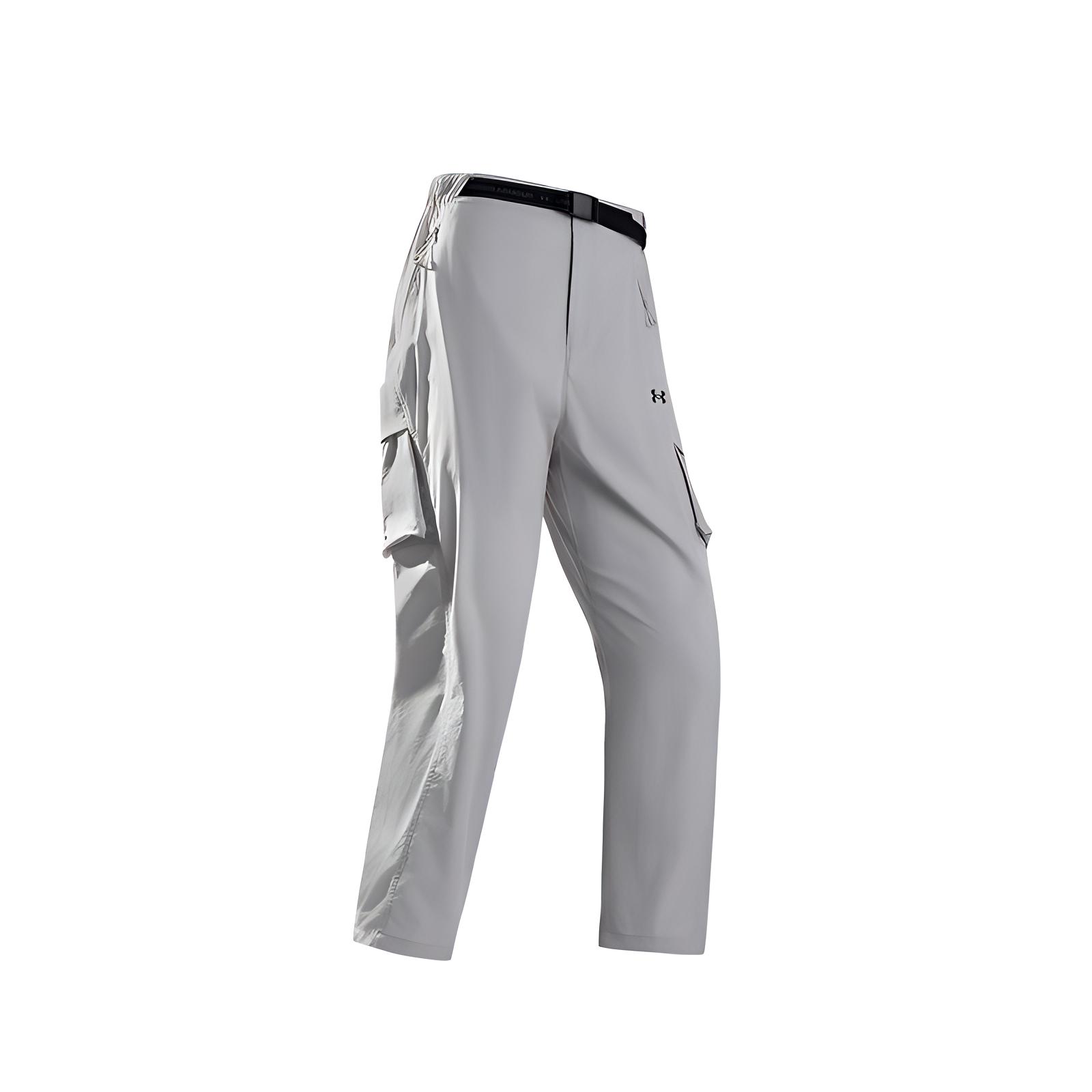 

Under Armour SS25 Travel Outdoor Series Urban Camping Casual Water-Resistant Quick-Dry Loose Knit Sports Pants Men pants Light-Gray 15115112-0104 S