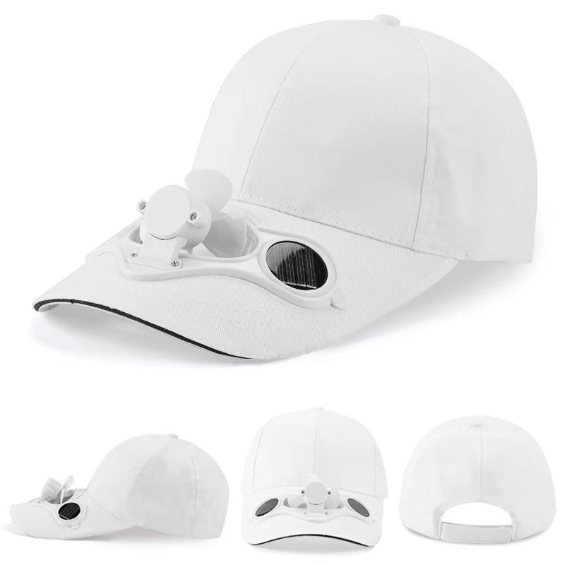 Sunscreen Solar Powered Fan Hat Summer Outdoor Sport Hats Sun Protection Cap With Solar Cool Fan Bicycling Climbing Baseball Cap