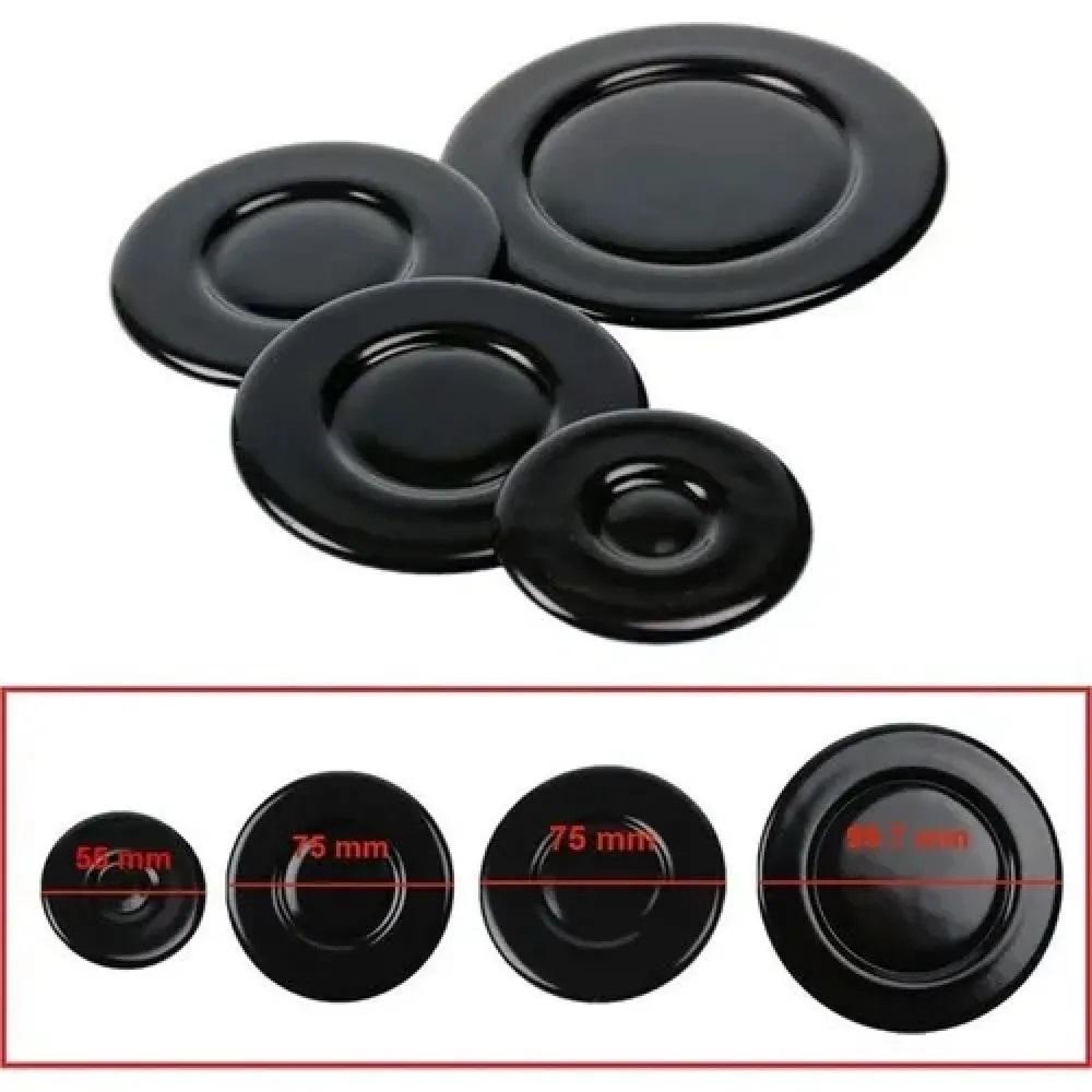 Universal Cooker Hat Set, Oven Gas Stovetop Flame Cap Set Cover, Fits Most Stove Knobs, Cover Kit, Quality Metal Stove Knobs 4pc
