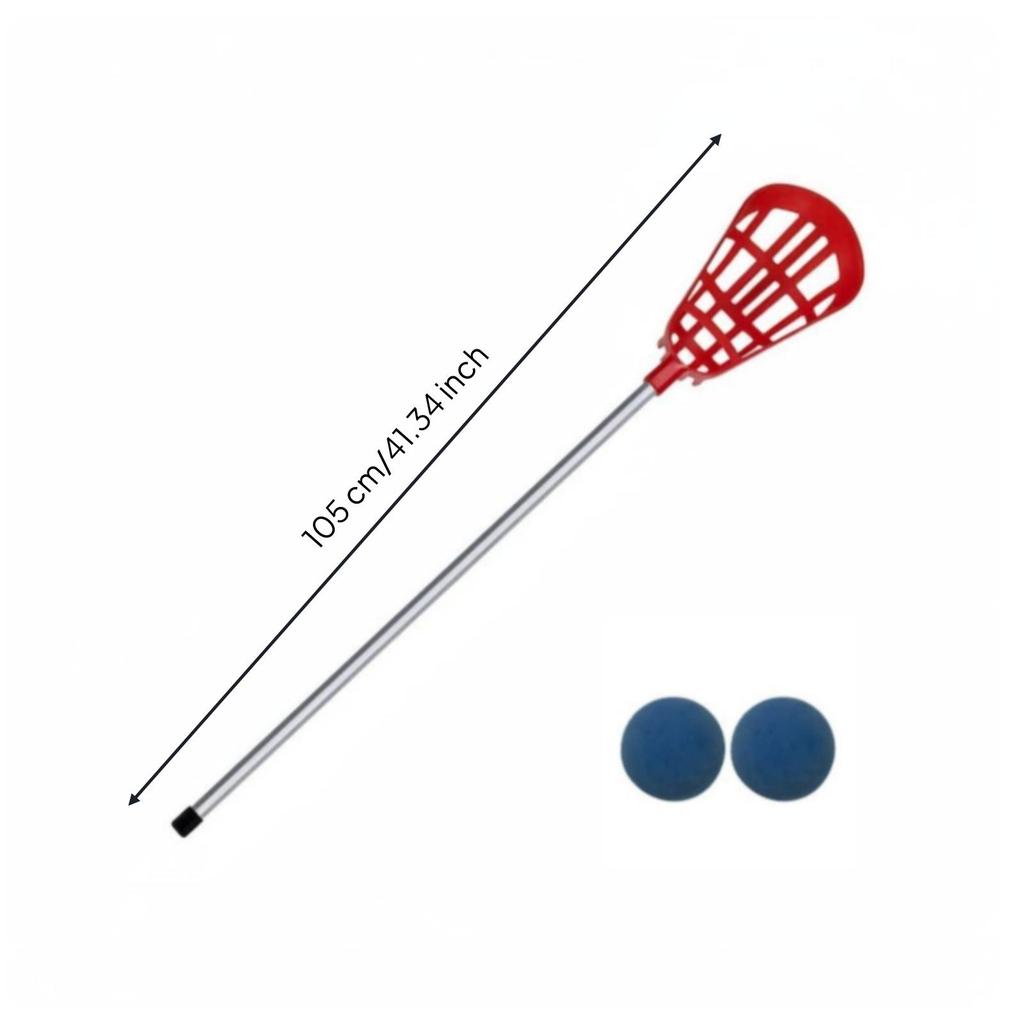 Metal Shaft Crosse White Netting with Netted Head Smooth Finished Team