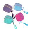 Small Capacity Square Mesh Storage Pouch Dopamine Color Clear Mesh Bag  Children