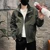 Autumn and Winter Handsome Work Jacket Men's New Trendy Embroidered Casual Cotton Stand Collar Jacket Men's Clothing
