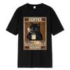 New Models Coffee Because Murder Is Wrong Drinks Coffee Fashion Funny T-Shirt Trend Charm Cotton Tops Short Sleeves