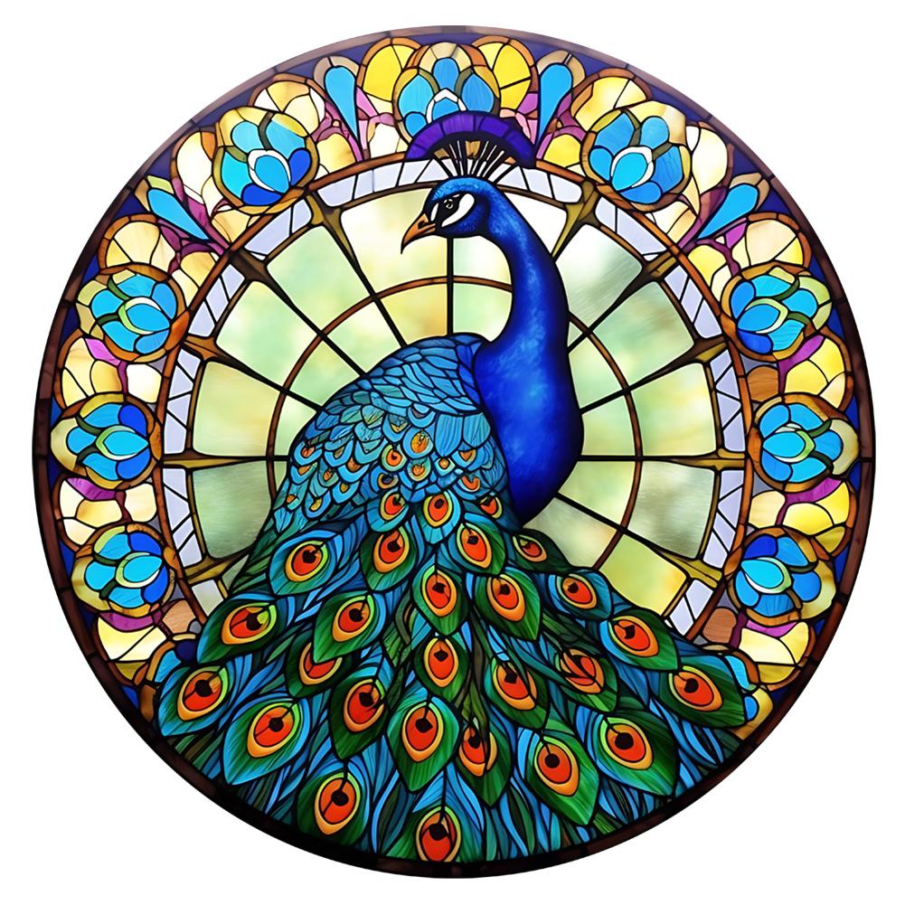 

5D DIY Full Round Drill Diamond Painting Stained Glass Animal Kit Home Decor