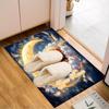 1PC Custom Name Moonlit Dreams Panda Theme Floor Mat Ideal for Living Room, Game Rooms, Office, Bedroom, Floor Mat Playful Design