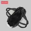 Women's Lightweight Black and White Checkered Tote – Soft, Down-Filled Shoulder Bag