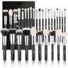 Pinceaux Maquillage - BEILI - Kit 30 PCS - Poils Naturels - Noir - Professionnel