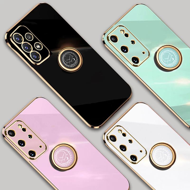 Husă de lux pentru inel pentru Samsung Galaxy A04s A14 A34 A54 A23 A33 A53 A73 A13 A22 A52 M32 M33 5G 4G S20 S21 S22 S23 Ultra Plus Husă moale