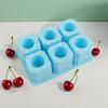 6 Cavity Silicone Ice Cup Molds For Making Hollow Ice Cups 6 Cavity Ice Tray Perfect For Summer Drink And Cocktails