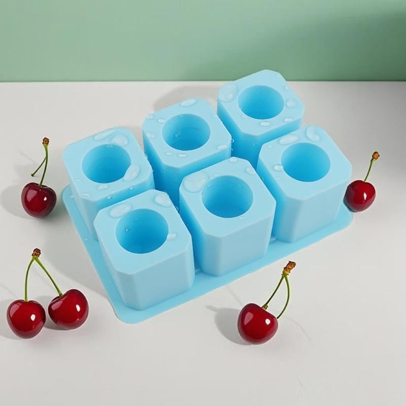 6 Cavity Silicone Ice Cup Molds For Making Hollow Ice Cups 6 Cavity Ice Tray Perfect For Summer Drink And Cocktails