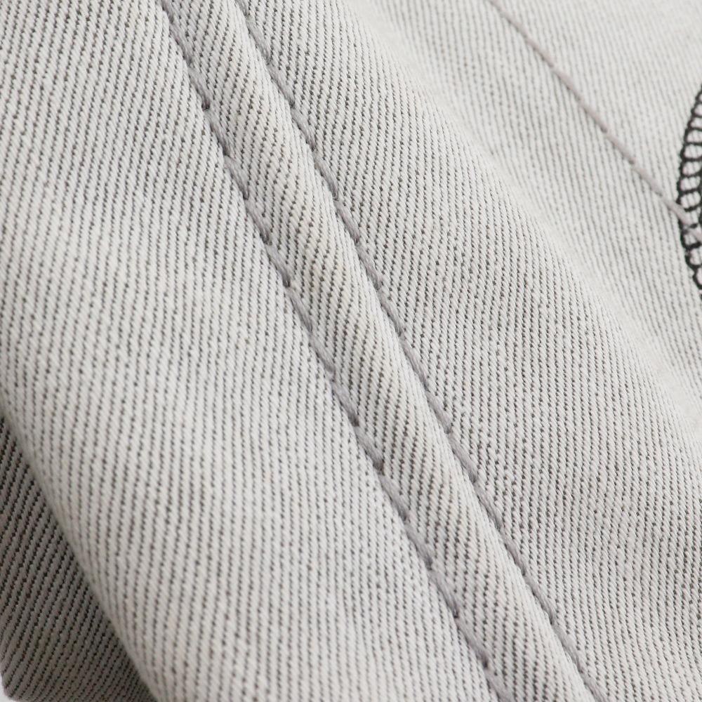 PRADA Canapa Handbag 1BG439 Triangle With Logo Light gray denim Women Used