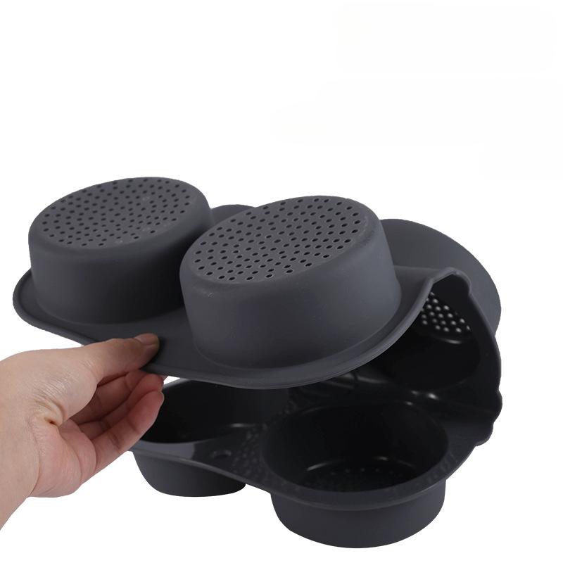 Food Grade Silicone, Hamburger Mold, 6-hole, French Bread Mold, Easy To Demold, Kitchen Baking Tool