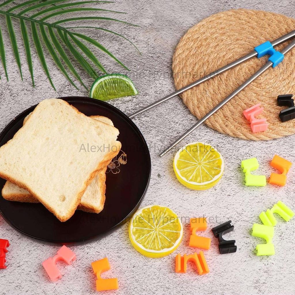 30PCS Chopstick Helper Training Kit Chopsticks Connector Reusable Plastic Training Chopstick Helper for Beginner Trainer Learner