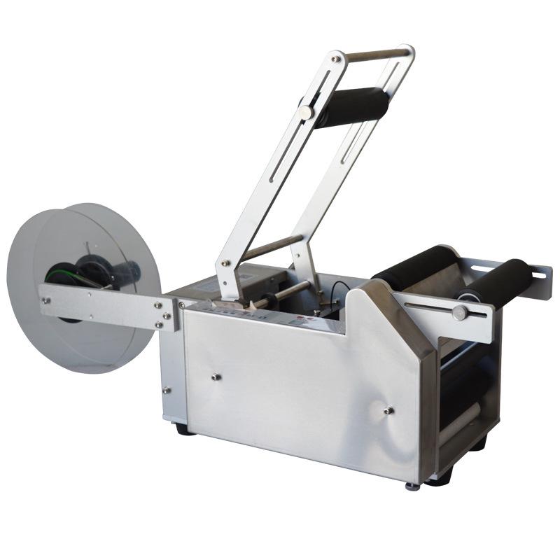 MT-50 Semi-auto Round Bottle Labeler for Adhesive Labels on Glass & Plastic Bottles