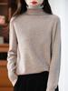 Women's Velvet Long Sleeve Knitwear: Versatile Plus Size High Neck Lapel Sweater for Autumn & Winter