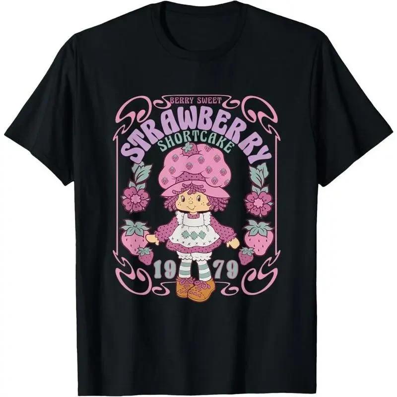 100% Cotton Strawberry Shortcake Berry Sweet Seventies Poster Unisex T-Shirt XXXL