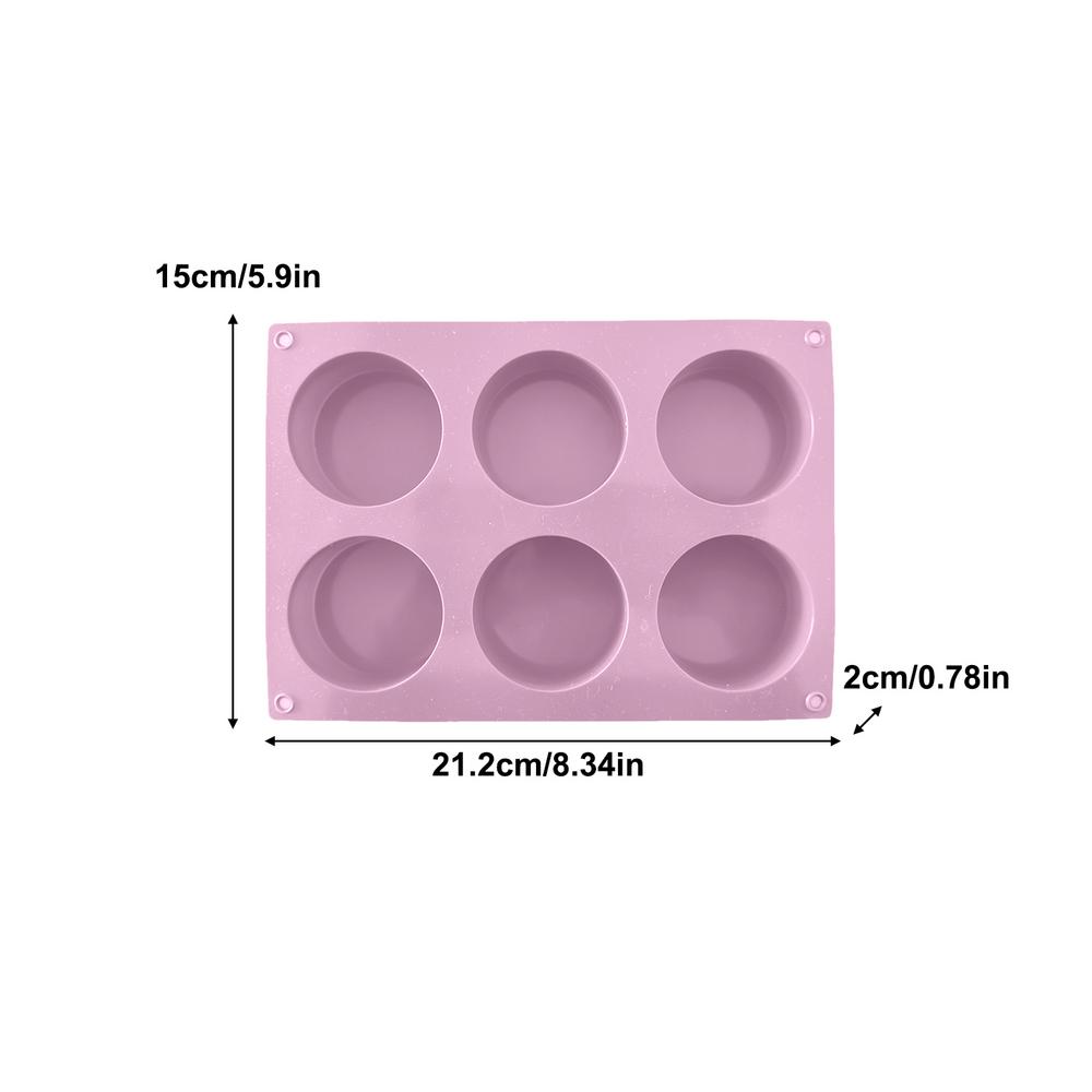 6 Roosters Anti-aanbak Rond DIYs Jelly Pudding Snoep Vormen Multifunctionele Voedselkwaliteit Siliconen Taart Vormen Keuken Bakplaat Gereedschap