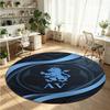 Aston Villa Football Printed Round Crystal Velvet Rug Soft Non Slip Floor Carpet For Bedroom Holiday Gift