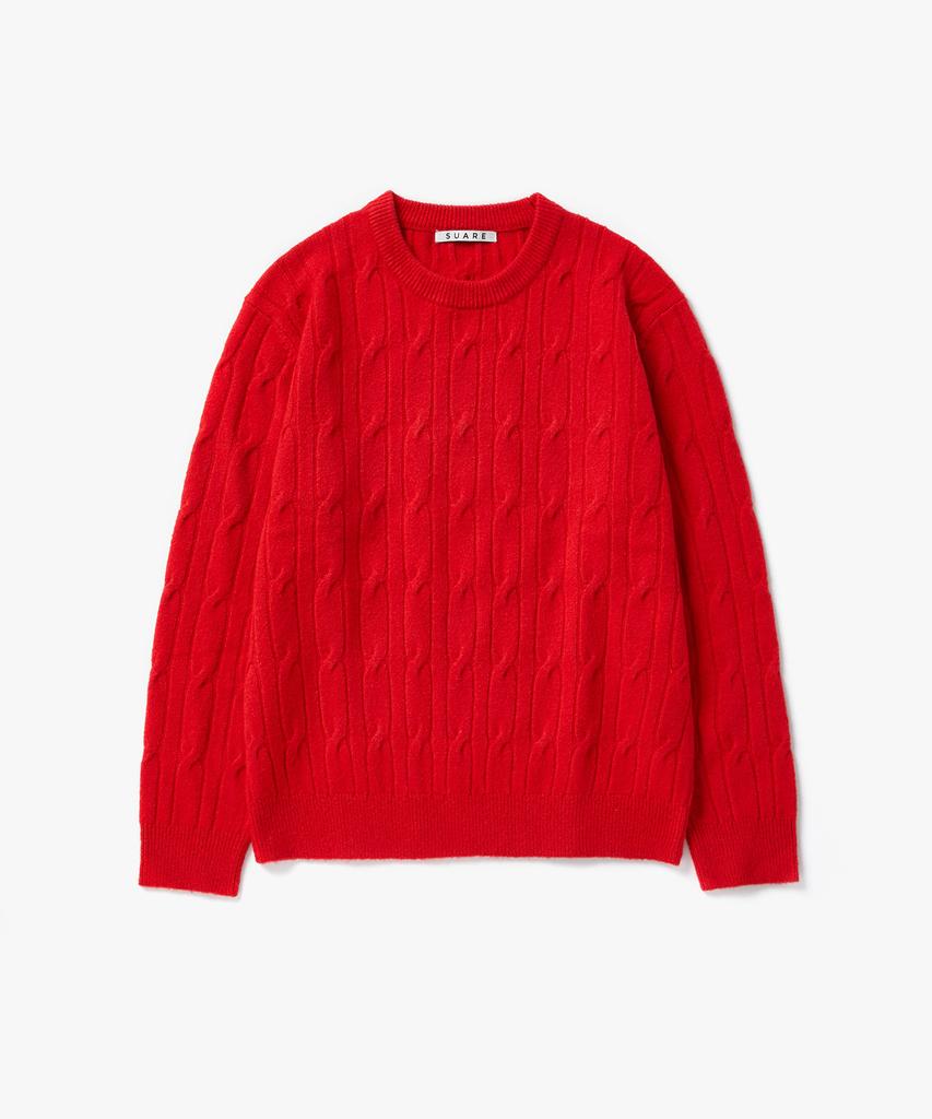 SUARE [Renewal] Cable Round Knit - 9 Colors