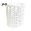 Desk Pen Organizer Imitation Rattan Holder, Round Hollow Organizer, Large Capacity Pencil Plastic Woven Container Cup for Pens Pencils Makeup Brushes,