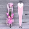 [Y]50PCS Iridescent Single Rose Sleeves DIY Transparent Flower Wrapping Bag Floral Material Packaging Waterproof