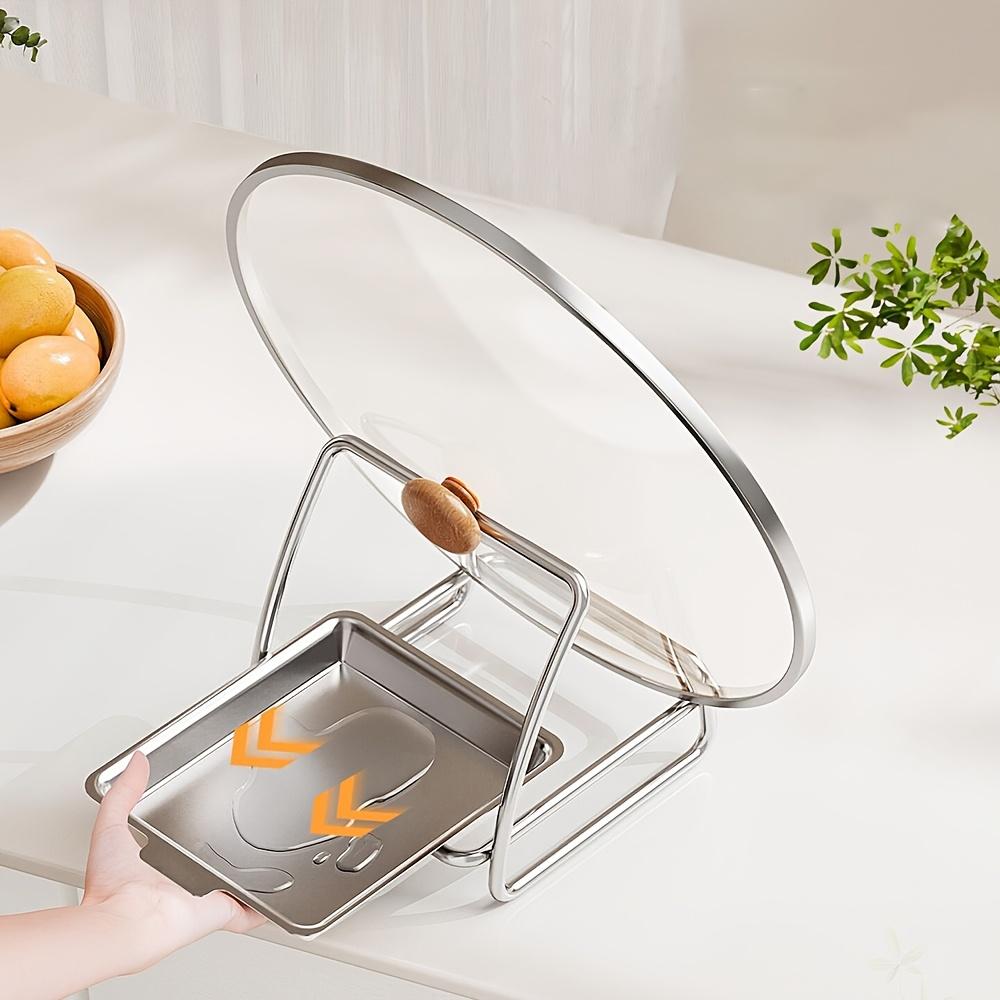 1PC High-grade Stainless Steel Spoon Holder, Lid Holder, Made of Stainless Steel, More Practical and Durable, Including Lid Holder