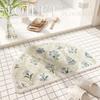 Floor Mat Bathroom Absorbent Mat American Floral Toilet Floor Mat Stain-resistant Door Mat Cashmere Mat