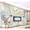 Wallpaper Gorgeous Jeweled Diamond Flower 3d Murals Tv Backdrop Living Room Bedroom Mural Wallpaper For Walls