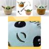 Adorável Brinquedo de Pelúcia Baby Yoda de Dupla Face Para Crianças Com Tecido de Cristal Macio