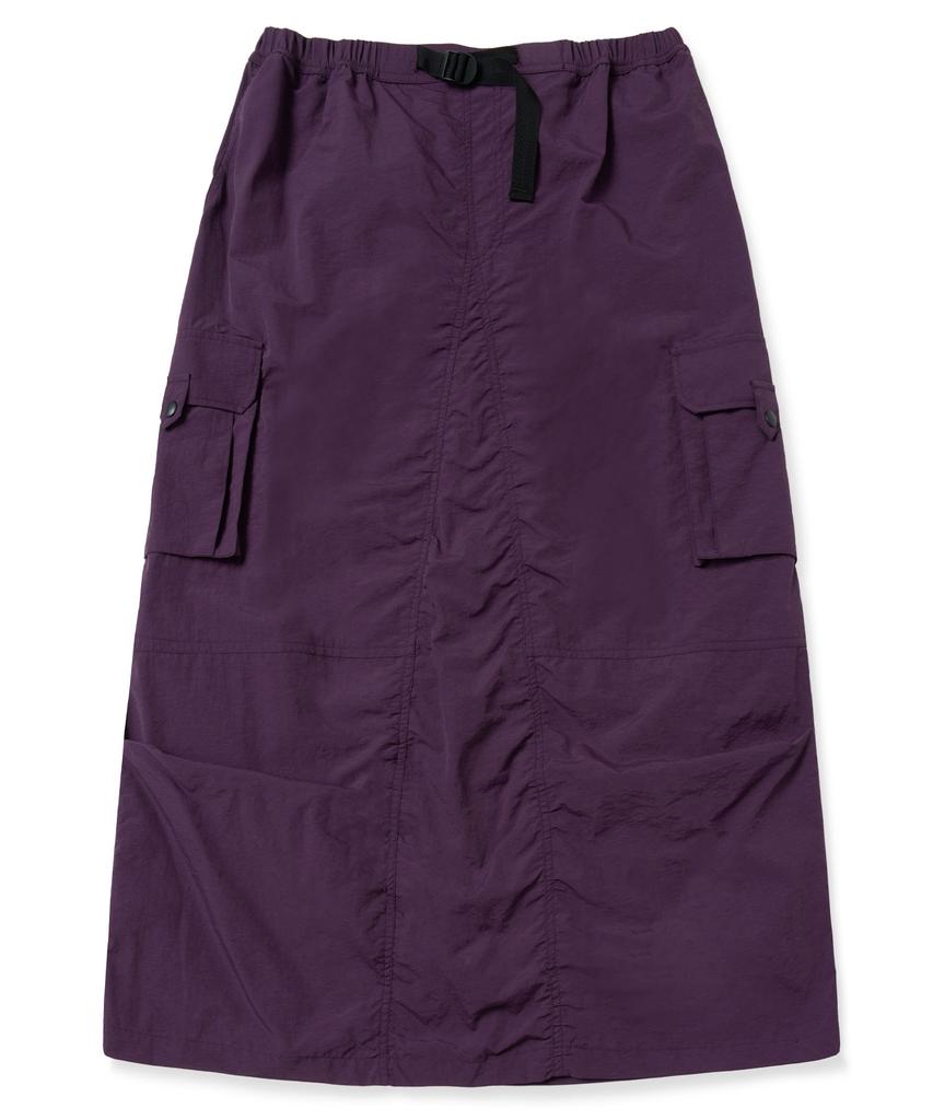 Brown Bless W Tag Puckering Nylon Skirts - Purple