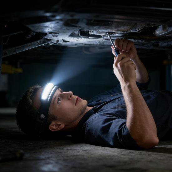 Latarka czołowa z czujnikiem ruchu 230 stopni LED ładowana przez USB-C Pasek odblaskowy Latarka czołowa outdoor do biegania wędkowania biwakowania