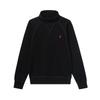 Polo Logo High Neck Pullover Long Sleeve Sweatshirt Men Sweatshirt Black 710951747-001