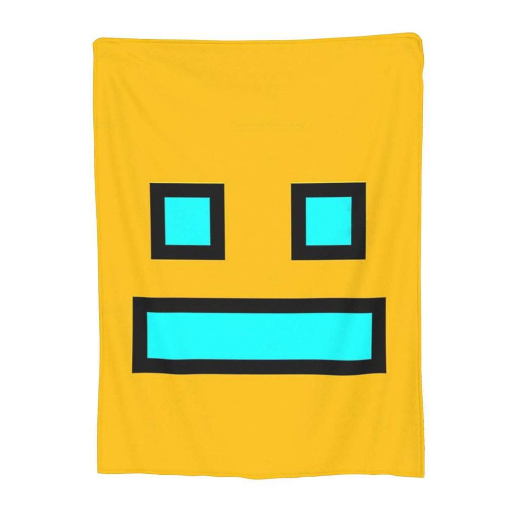Coperta Geometry Dash per Videogioco Morbida Calda Coperta Plaid in Flanella Peluche per Letto Soggiorno Picnic Viaggio Divano di Casa