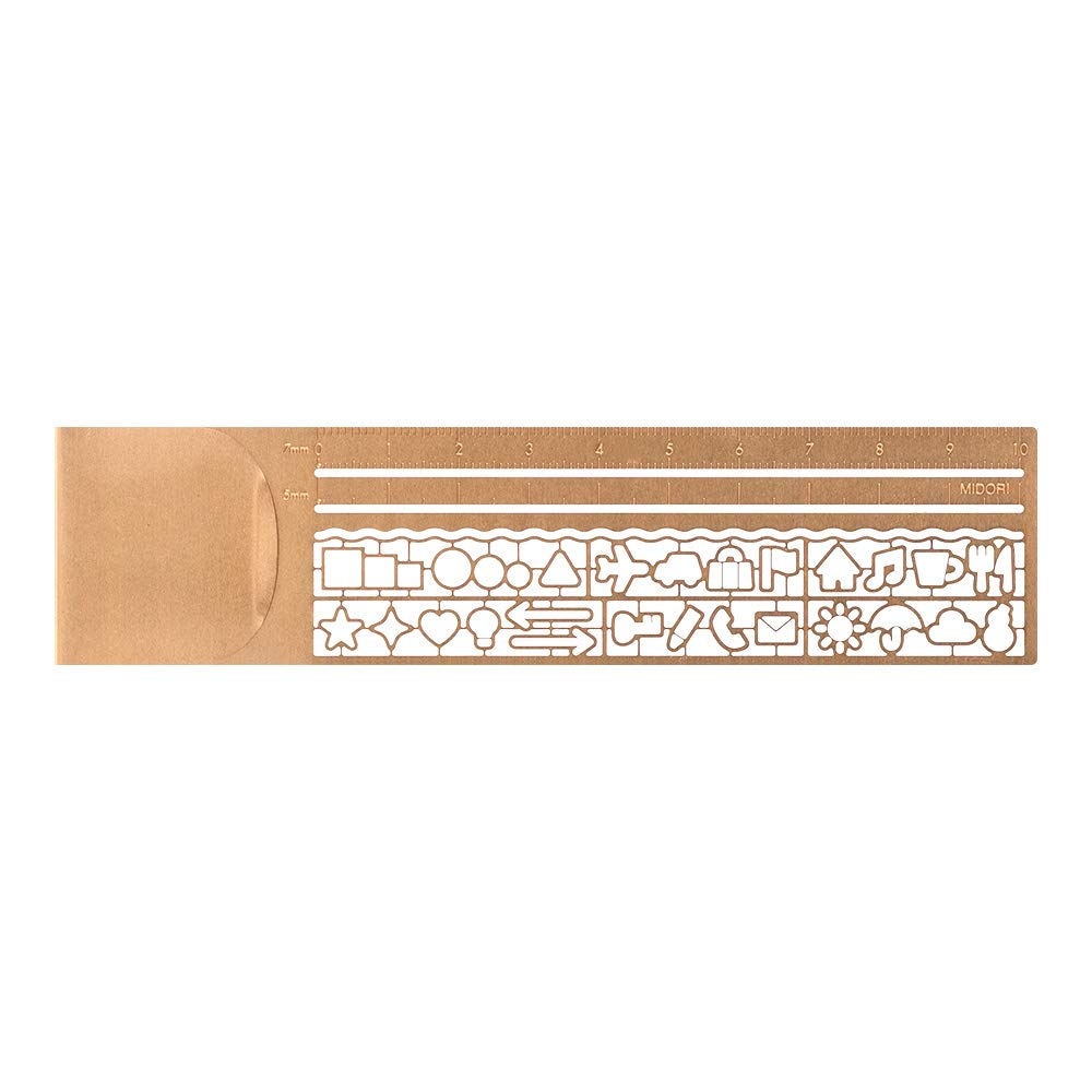 DESIGNPHIL MIDORI Clip Copper 42290006 Ruler, A,