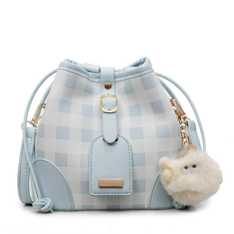 Tasche Damen Kariert Neu Pendler Schultertasche Vielseitige Umhängetasche