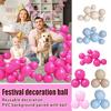 Festivaldekorationsboll, Tjock Och Endelad , Återanvändbar Dekorativ PVC-bakgrund som Matchar Bollen