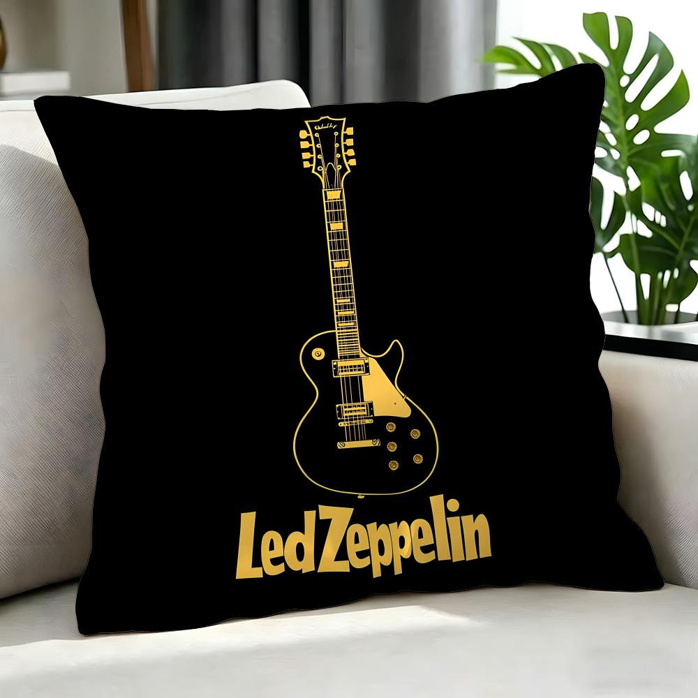 Classic Led Zeppelin Cushion Cover Cushion Cover Set 4Pcs 50X50 45X45 40X40 Pillowcase Decorative Sofa Home Decor