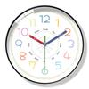 11-Inch Rainbow Learning Clock Early Education Student Wall Clock Large Size Children's Room No Punching