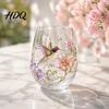 Luxury Decorative Glass 3D Animal Stemless Wine Glass Ocean Inspired Details Elegant Clear Gifts Cup Durable Drinkware for Home Kitchen And