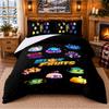 Blox Fruits Pattern Bedding 3Pcs Set Bed Sheet And Pillowcases For Indoor Bedroom