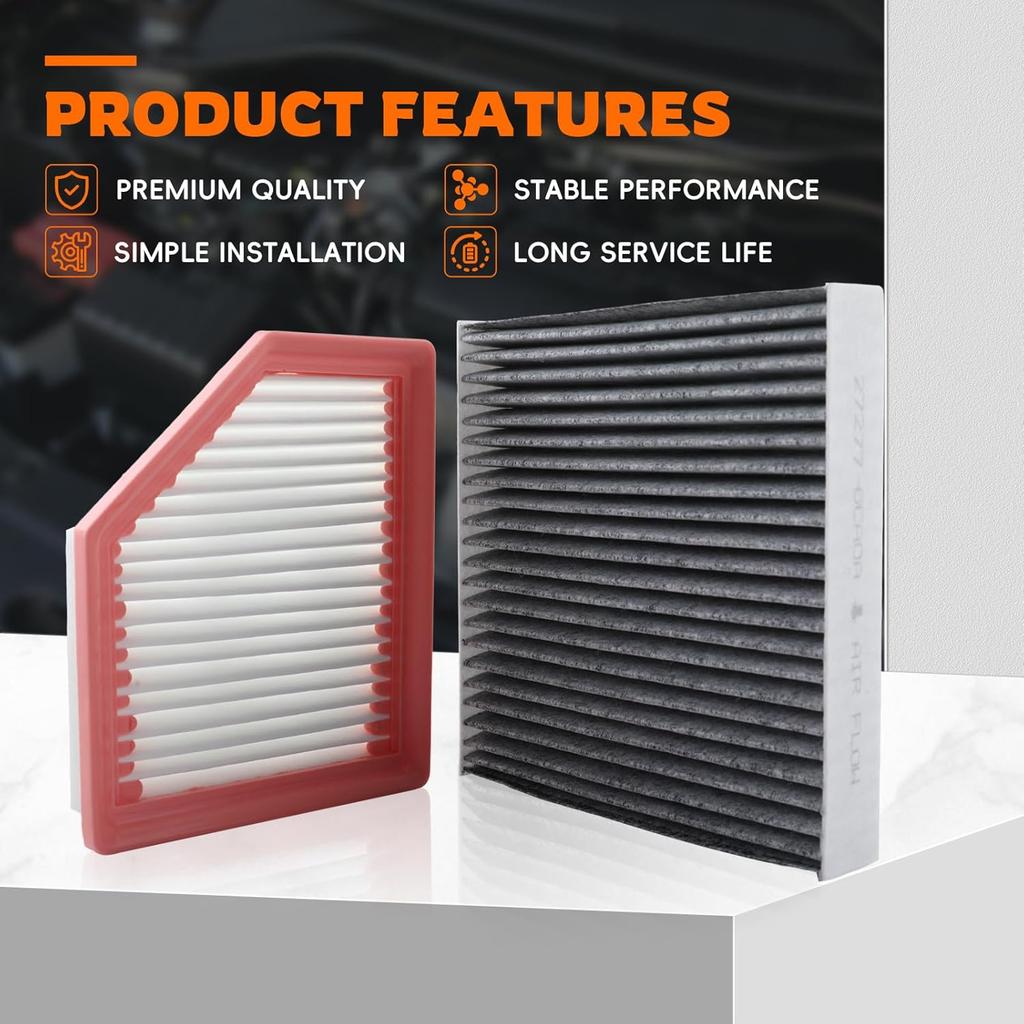 Engine Air Filter And Cabin Air Filter Replacement Compatible With Nissan Sentra 2.0L -2024, Replace 16546-6LA0A, 27277-6CA0A