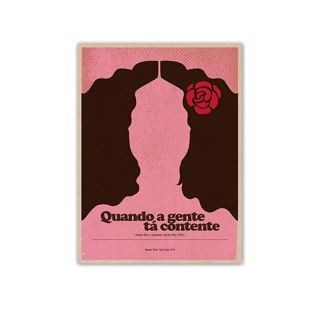 Minimalist Posters by Great Brazilian Artists Classics Brazilian Popular Music Canvas Painting Wall Art Singer Picitures Prints