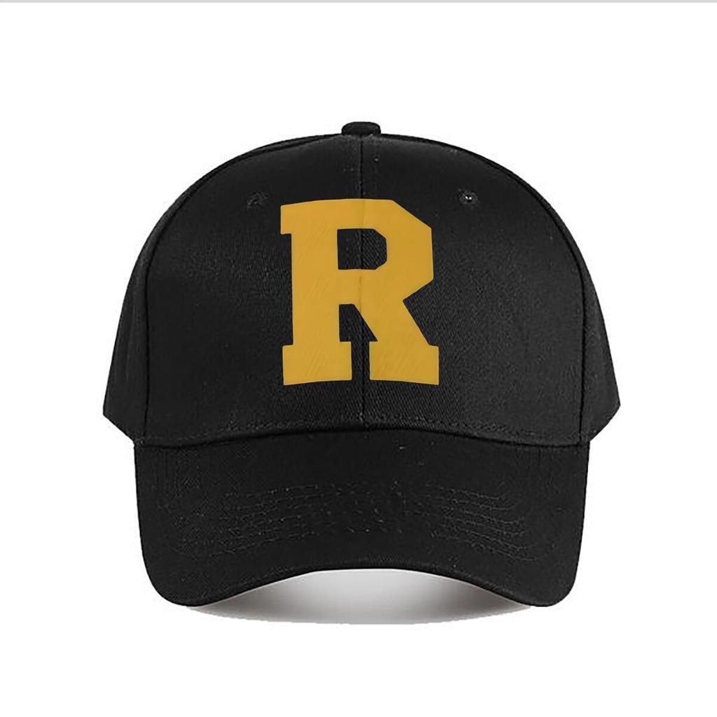 Large Yellow Fabric Letter R Wall Decor Baseball Cap Fashion Unisex Sunhat Womens Outdoor Sports Snapback Cap