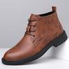Large Size Martin Boots Autumn and Winter New Men's Leather Boots Fashion Versatile High Sense Non-slip Business Boots