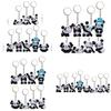 Set Panda Keychain With Creative Animal Shape For Collectors And Gifts Office