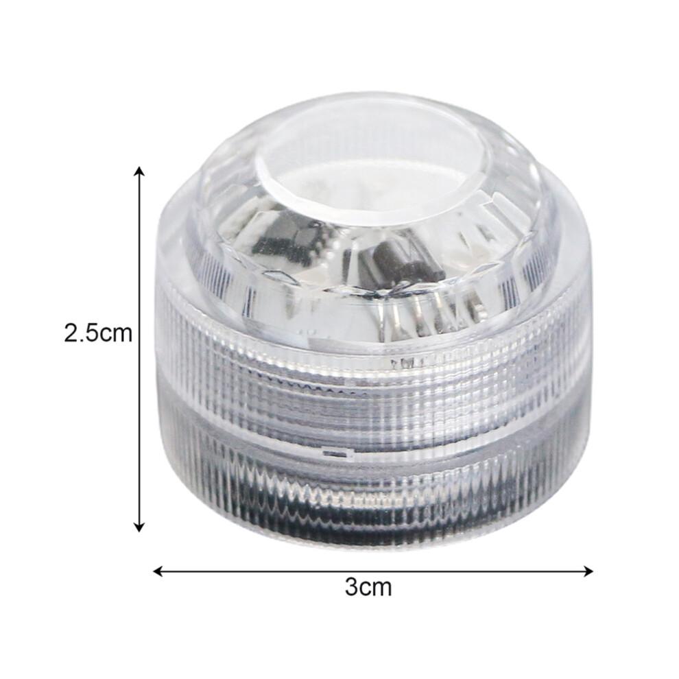 10Pcs Wireless Colorful LED Car Interior Ambient Light Remote Control Battery Operated Vase Pool Pond Lantern Decoration