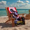 Custom Name Ultra-Soft Beach Towel with The Nightmare Before Christmas Theme,Ideal for Pool - Camping, Diving - Perfect Travel Essential, Vibrant Beac
